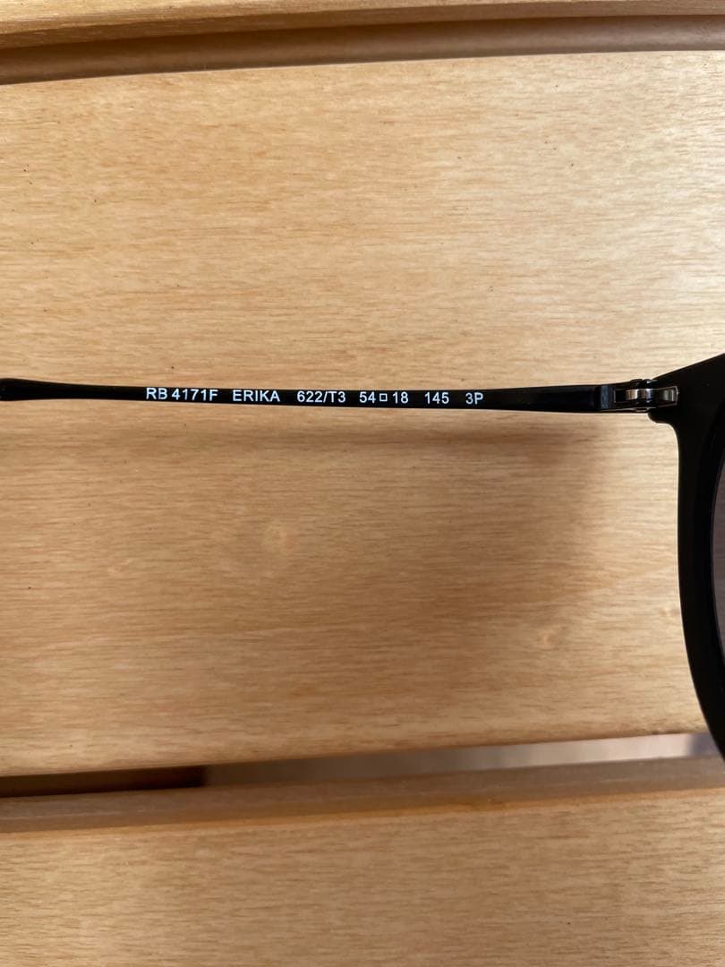 Ray-Ban ORB4171F 偏光レンズグレーアジアンフィットラバーブラック