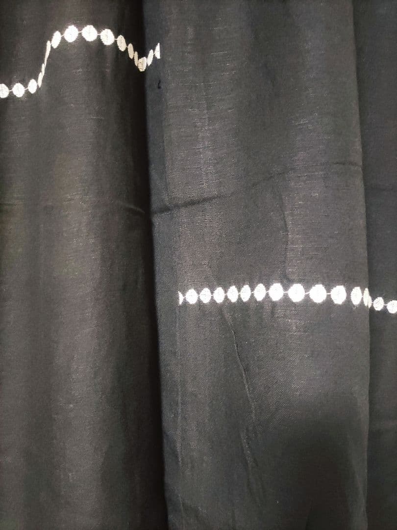 未使用　nop de nod　リネンレーヨンライン刺繍サルエルバルーンパンツ