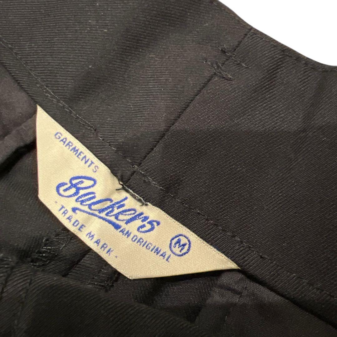 \"Backersバッカーズ\"サイドベロア ロカビリー スラックス BLACK M