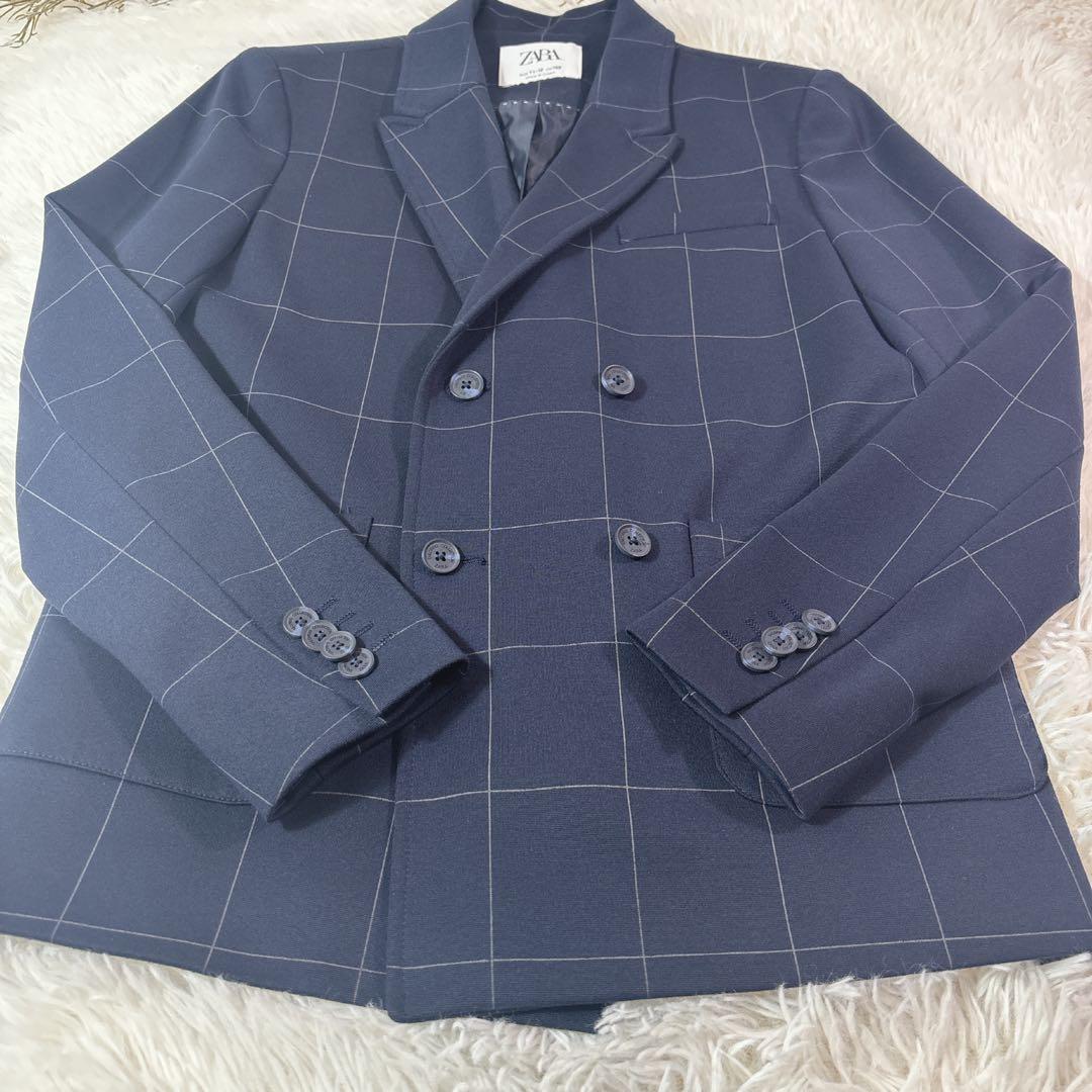 美品✨ ZARA ザラ フォーマルセット 卒業式 150 スーツ ネイビー