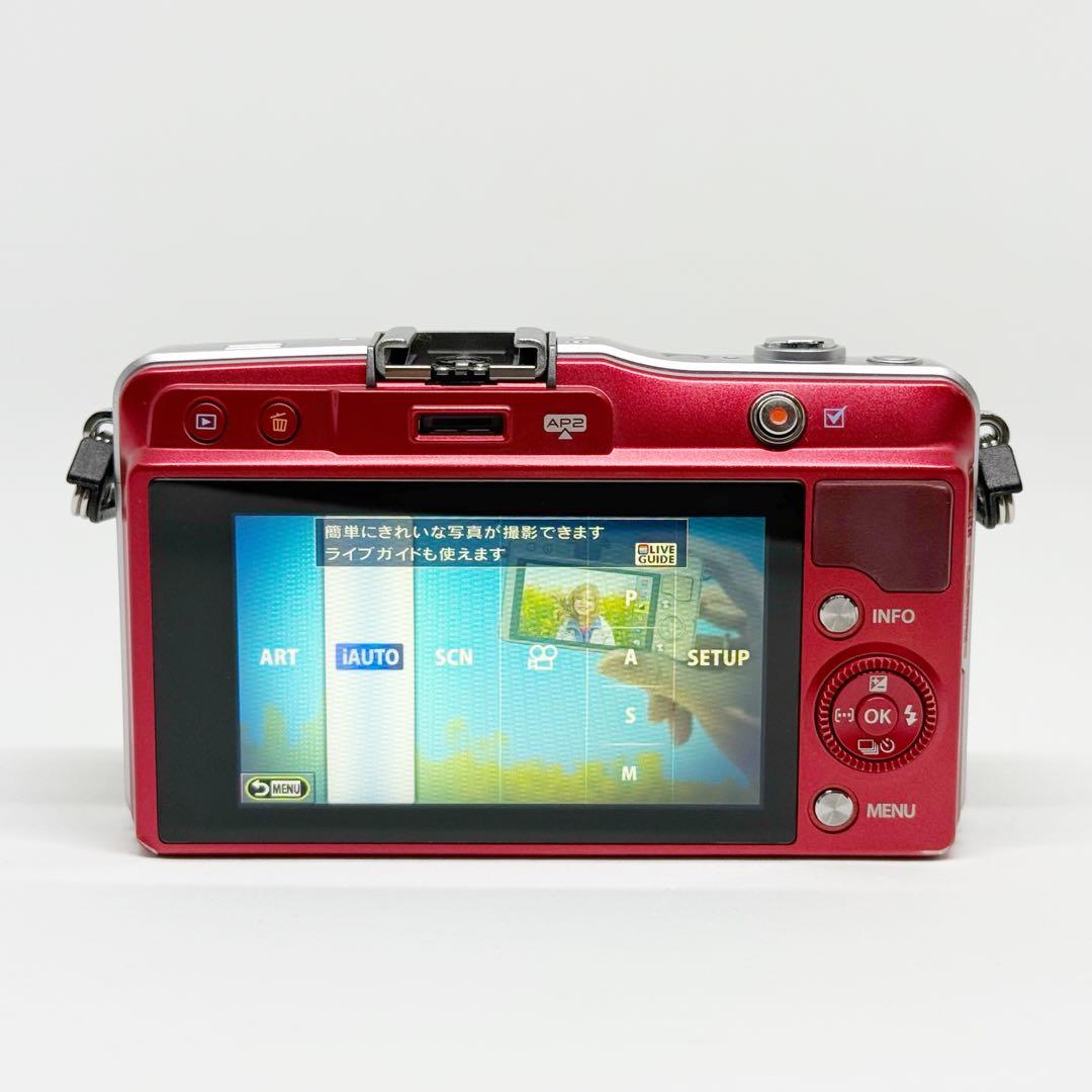 OLYMPUS PEN Mini E-PM2 レッド オリンパス ミラーレス 赤