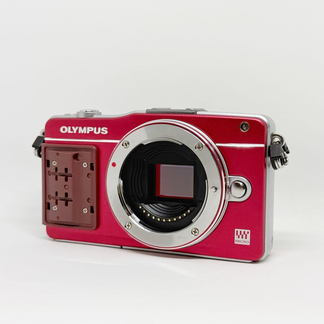OLYMPUS PEN Mini E-PM2 レッド オリンパス ミラーレス 赤