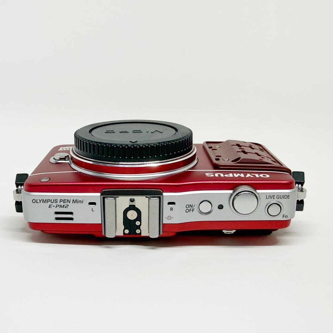 OLYMPUS PEN Mini E-PM2 レッド オリンパス ミラーレス 赤