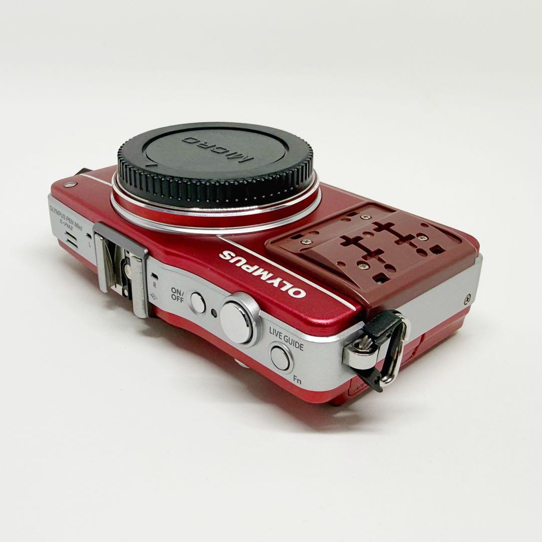 OLYMPUS PEN Mini E-PM2 レッド オリンパス ミラーレス 赤