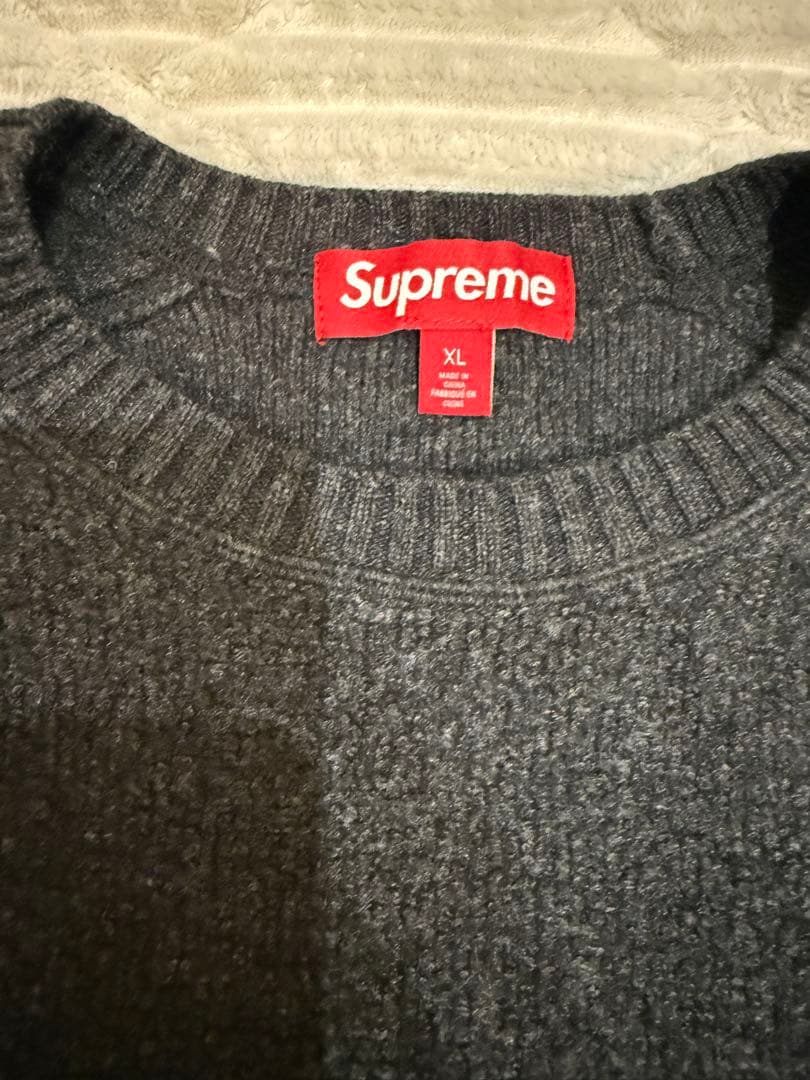 Supreme Terry Small Box Sweater ダーク