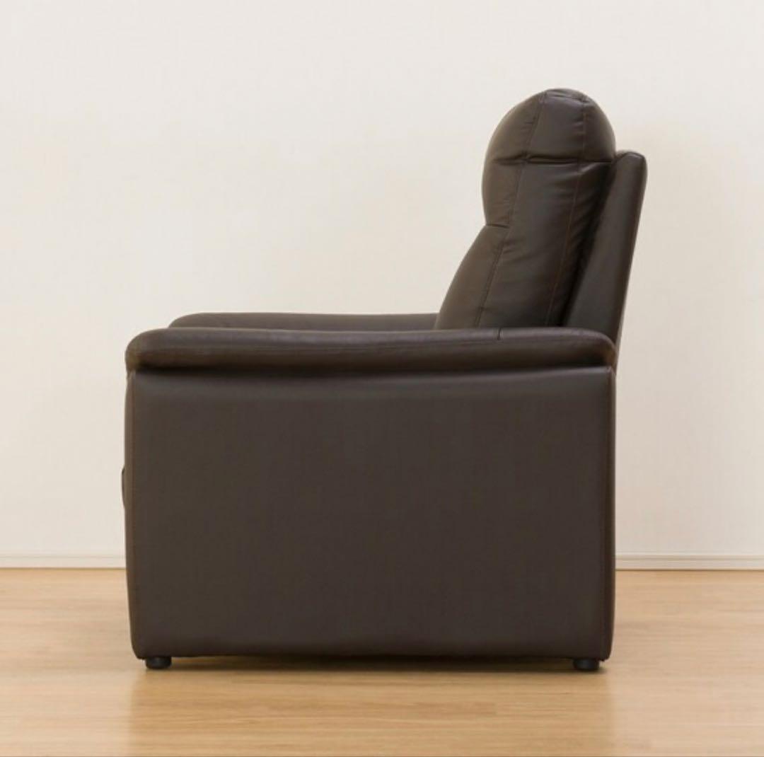 【大特価】ニトリ　１人掛け皮ソファ