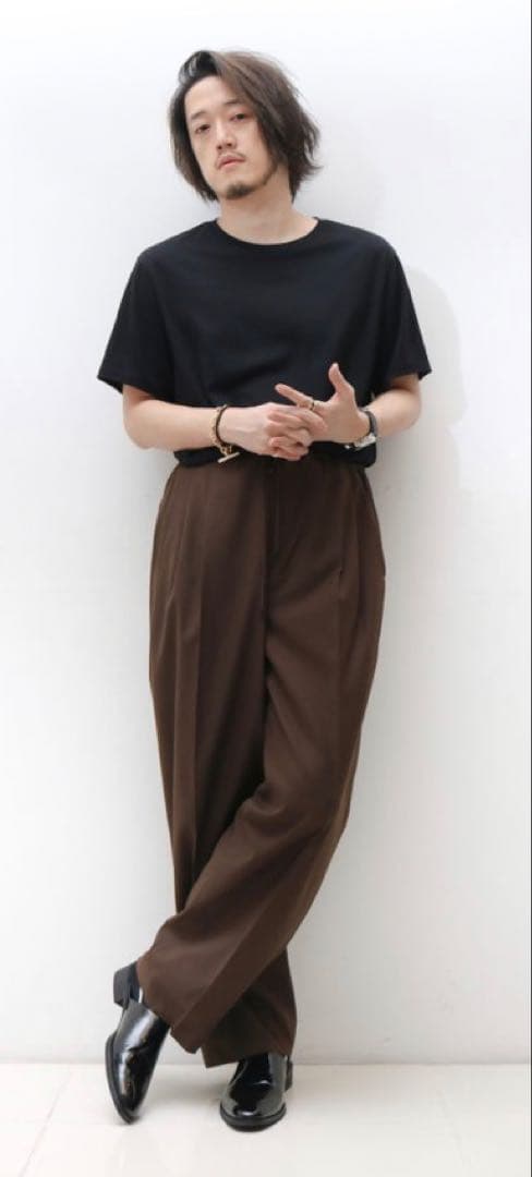 minority MBワイドスラックス(ドウギ入門) L ブラウン