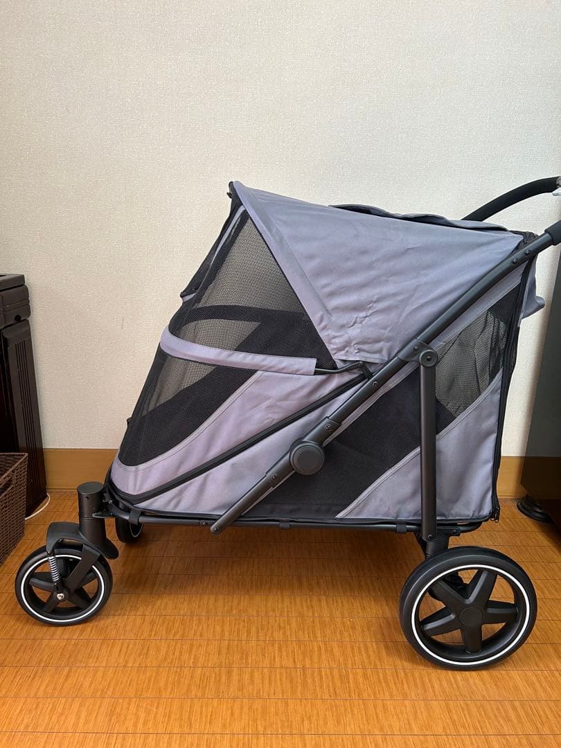 グレー ペットカート 大型犬サイズ