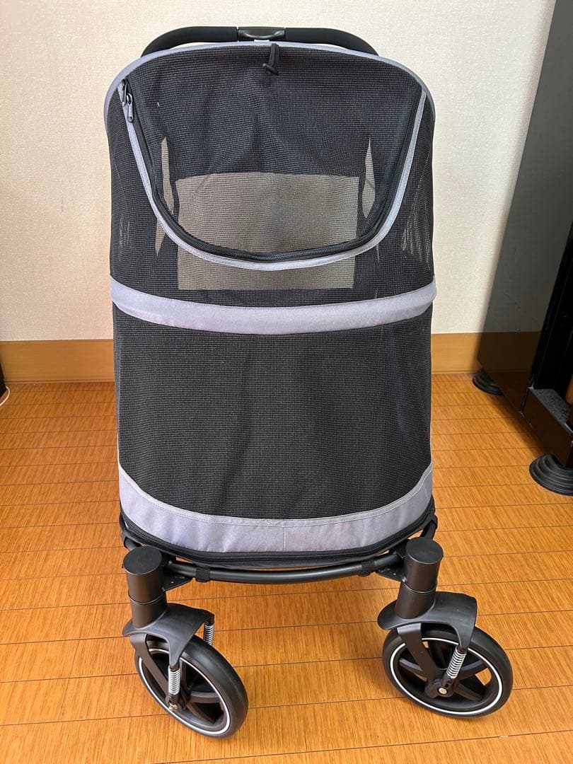 グレー ペットカート 大型犬サイズ