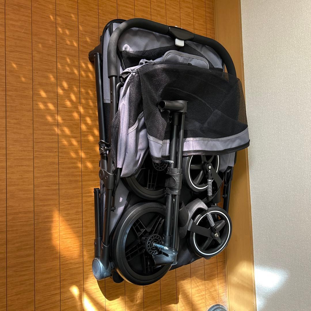 グレー ペットカート 大型犬サイズ