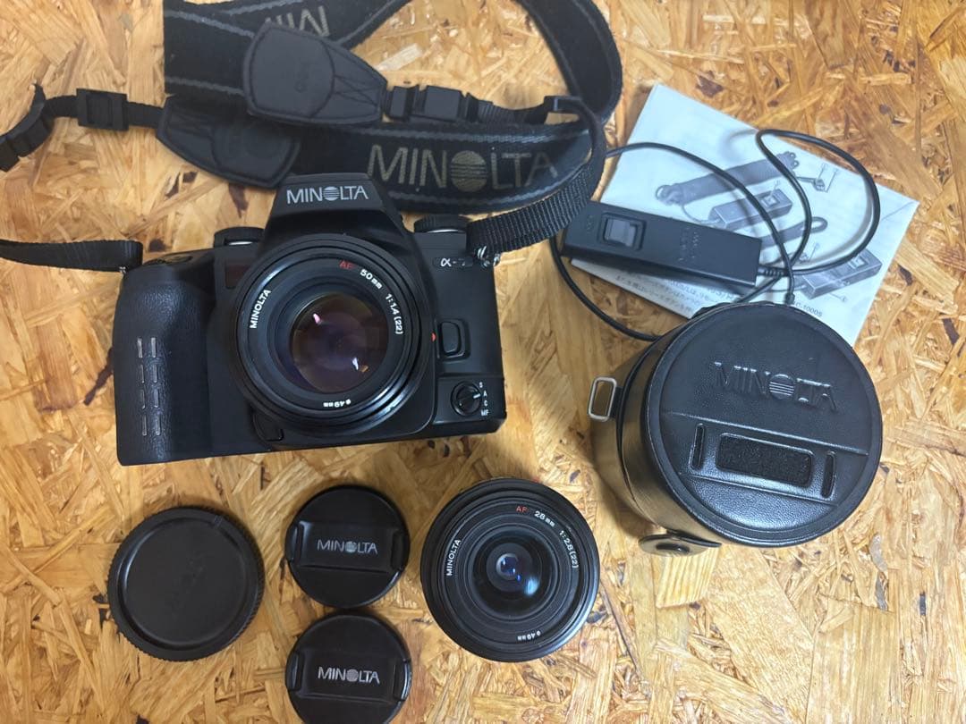 MINOLTA α-7 フィルム一眼レフカメラ 【レンズ2本 作例あり】