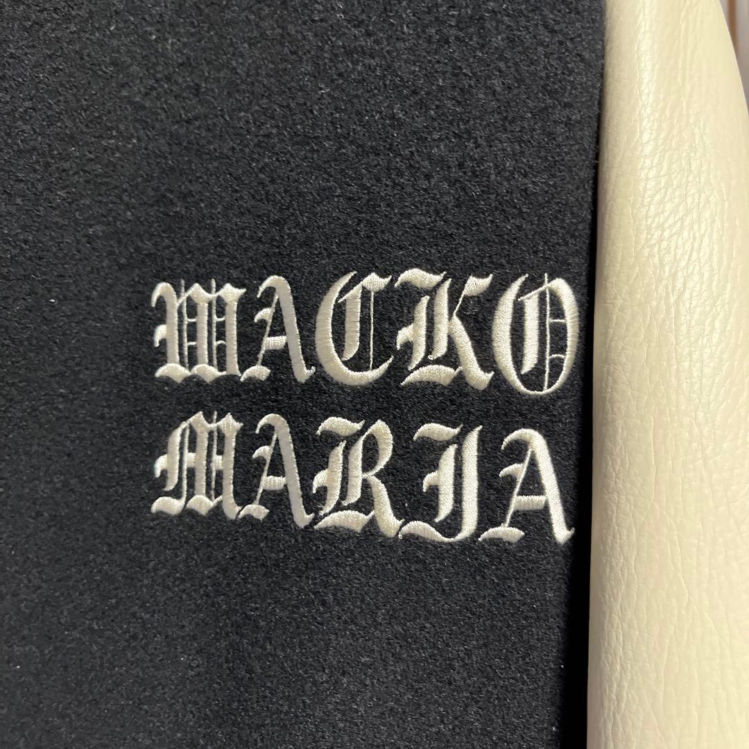 WACKO MARIA スタジャン 黒/クリーム