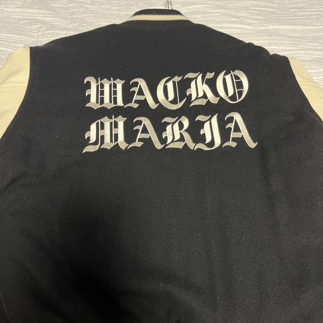 WACKO MARIA スタジャン 黒/クリーム