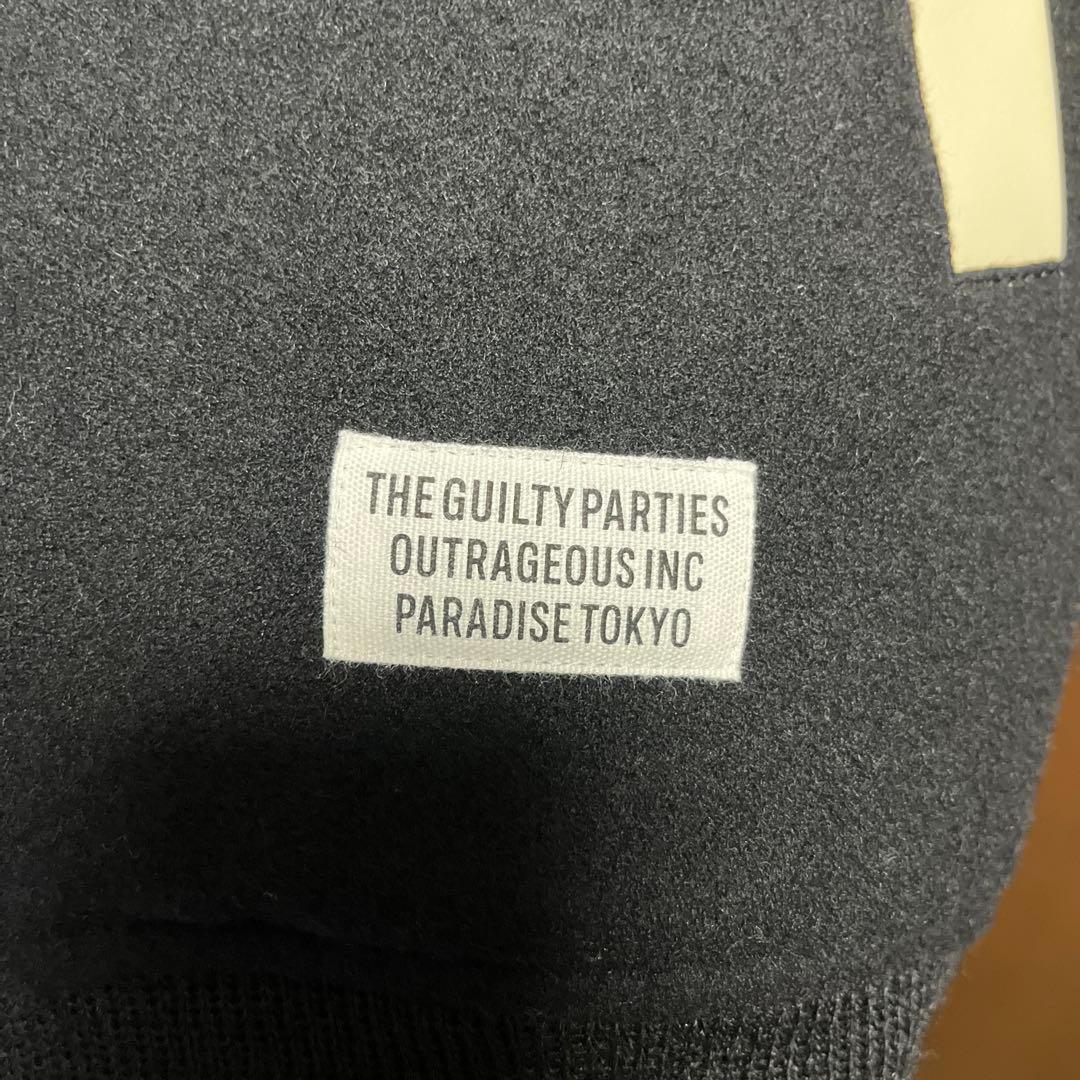 WACKO MARIA スタジャン 黒/クリーム