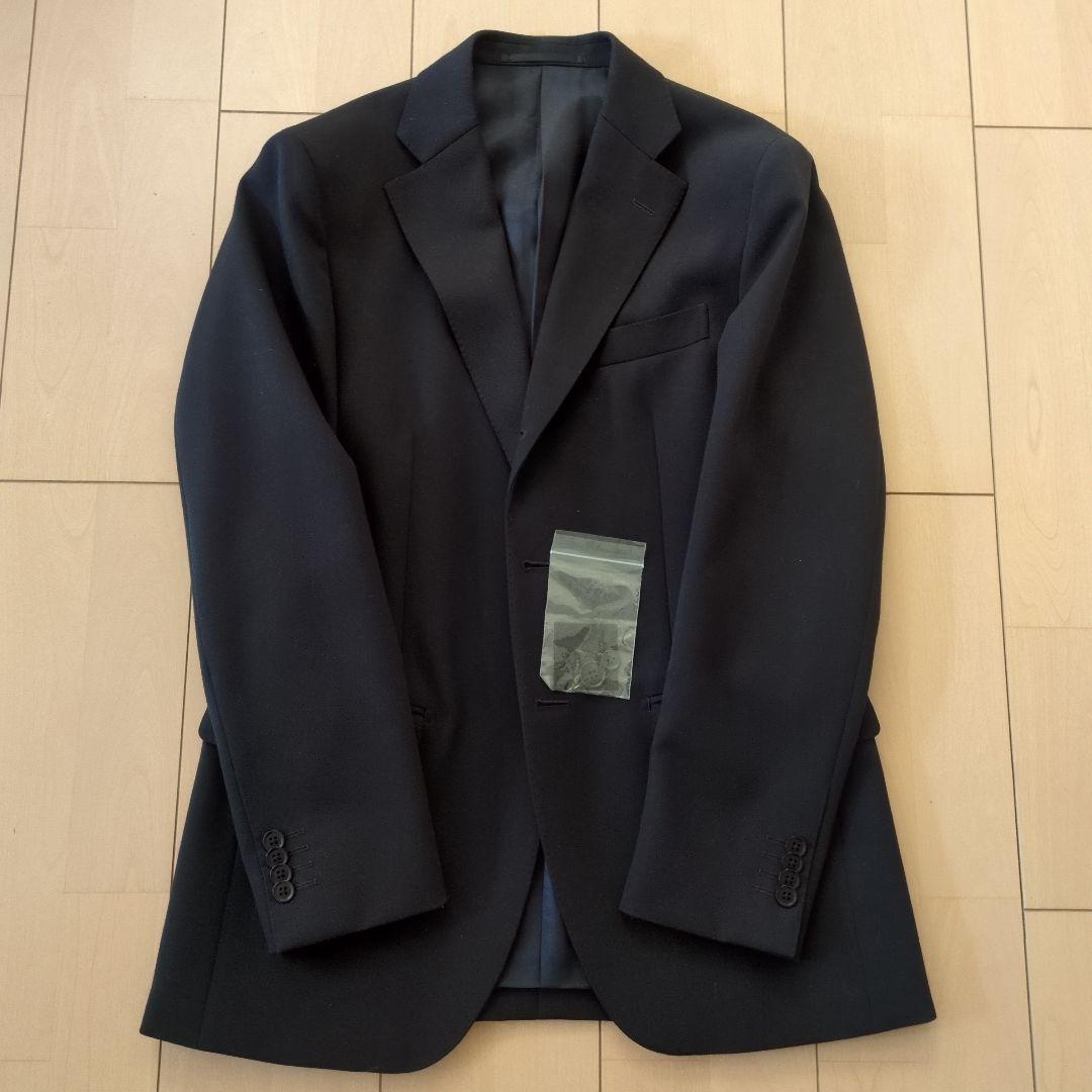 鎌倉シャツ　ネイビー ギャバジンジャケット ウール　46 m