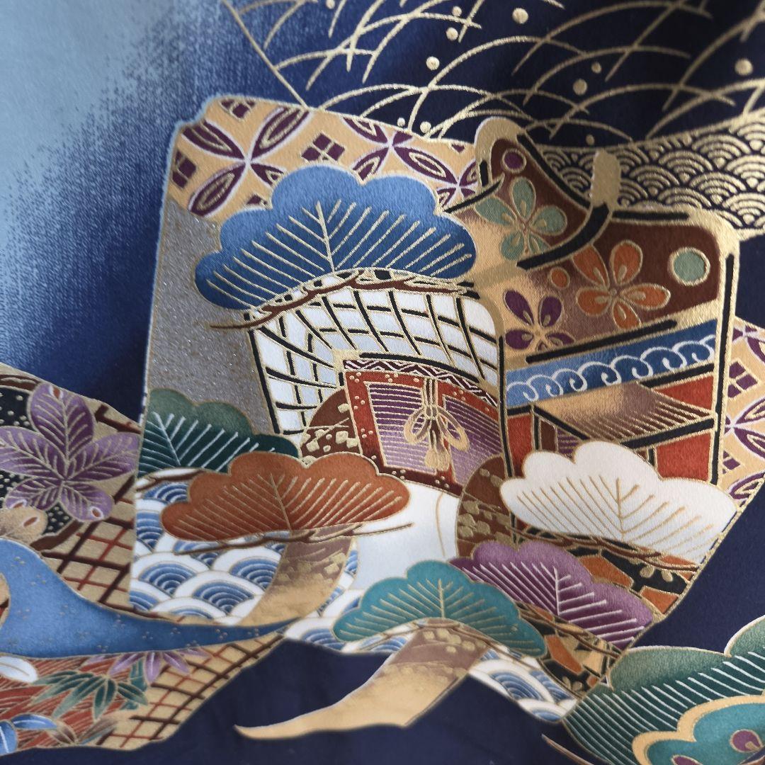 No43. 正絹　男の子お祝い着物　産着　七五三