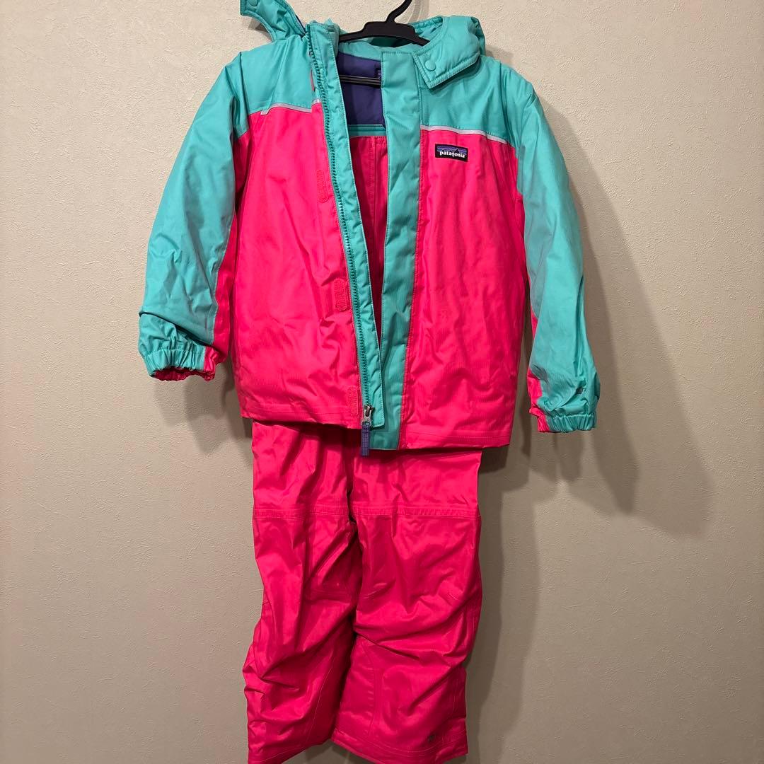 patagonia スキーウェア 5T ピンク/ターコイズ