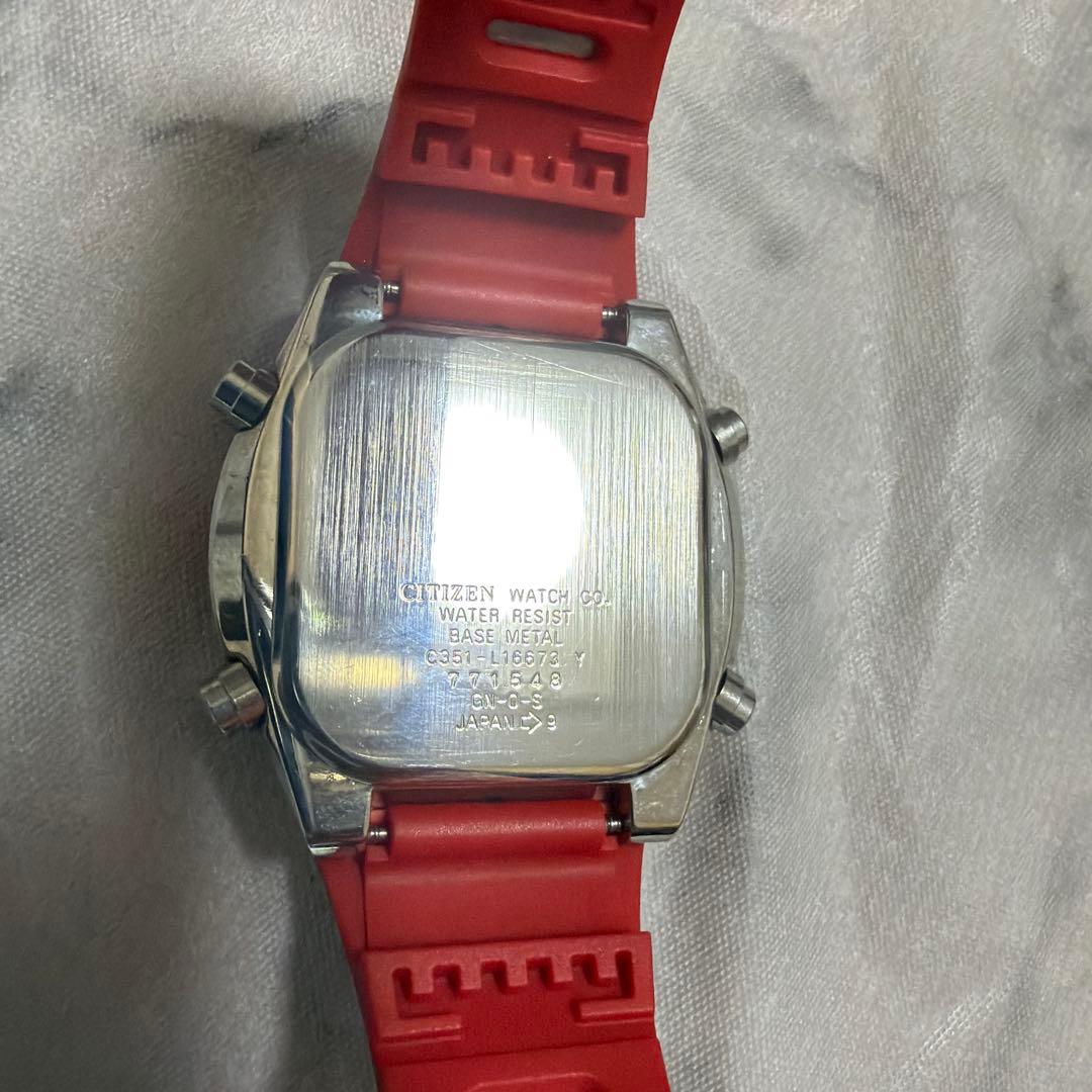 激レア　CITIZEN インディペンデント　c-351 レッド デジアナ