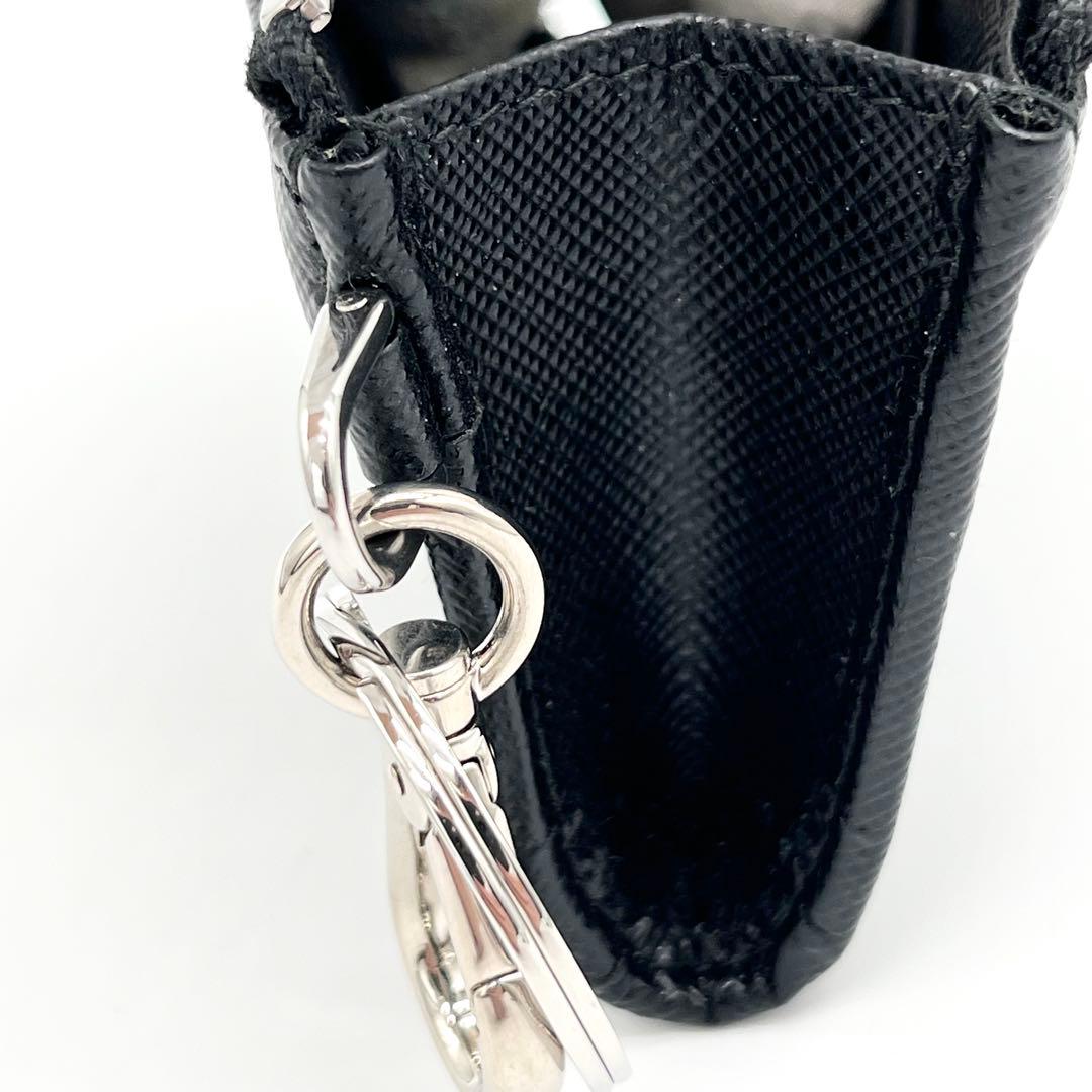 【新品未使用品】PRADA キーケース　ケース　現行　RFID ブラック