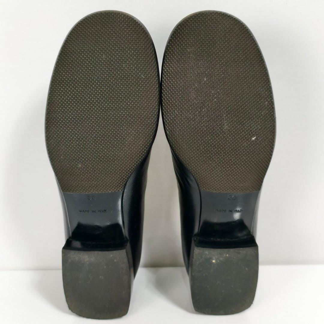 【美品】CHANEL シャネル パンプス レザー ココマーク ブラック 23cm