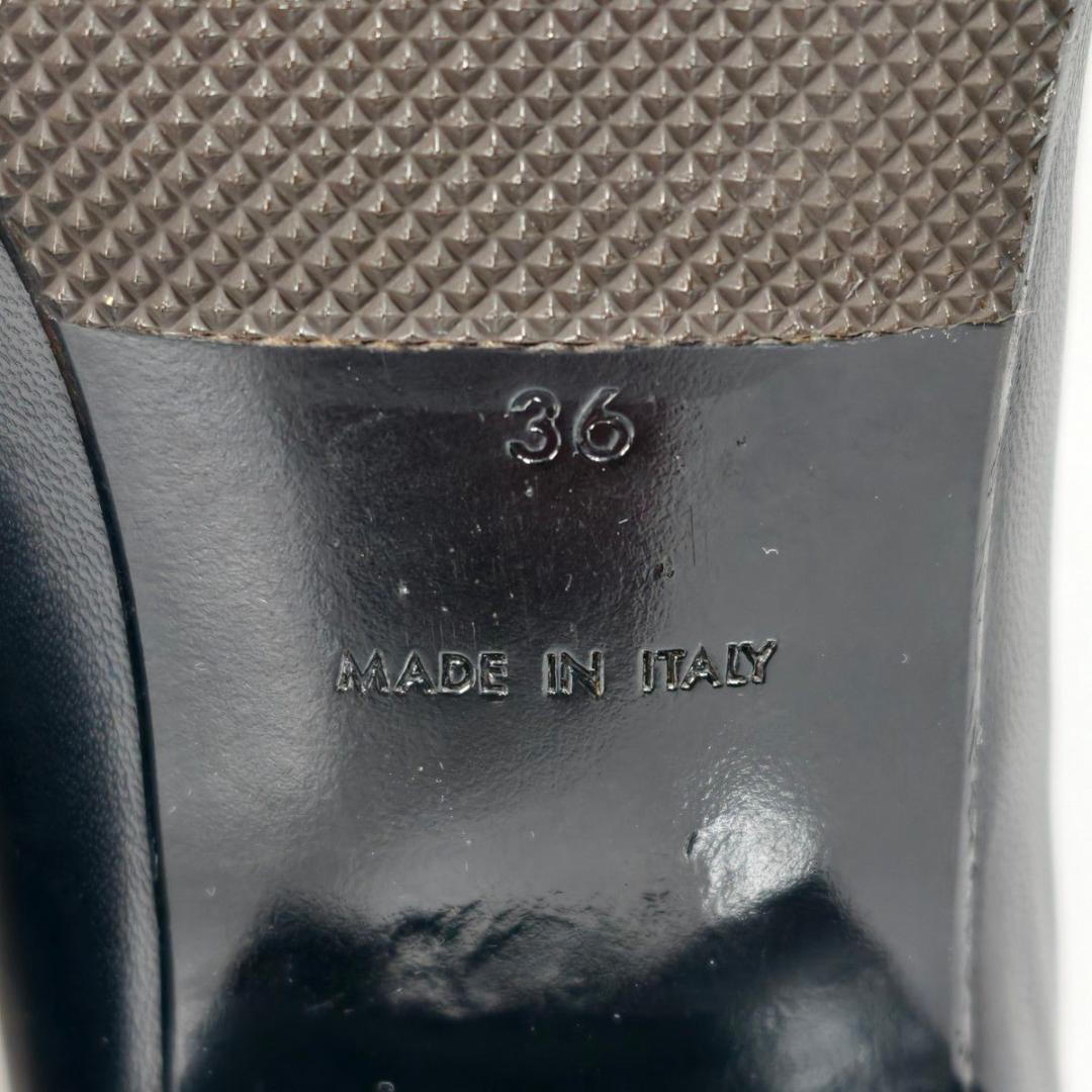 【美品】CHANEL シャネル パンプス レザー ココマーク ブラック 23cm