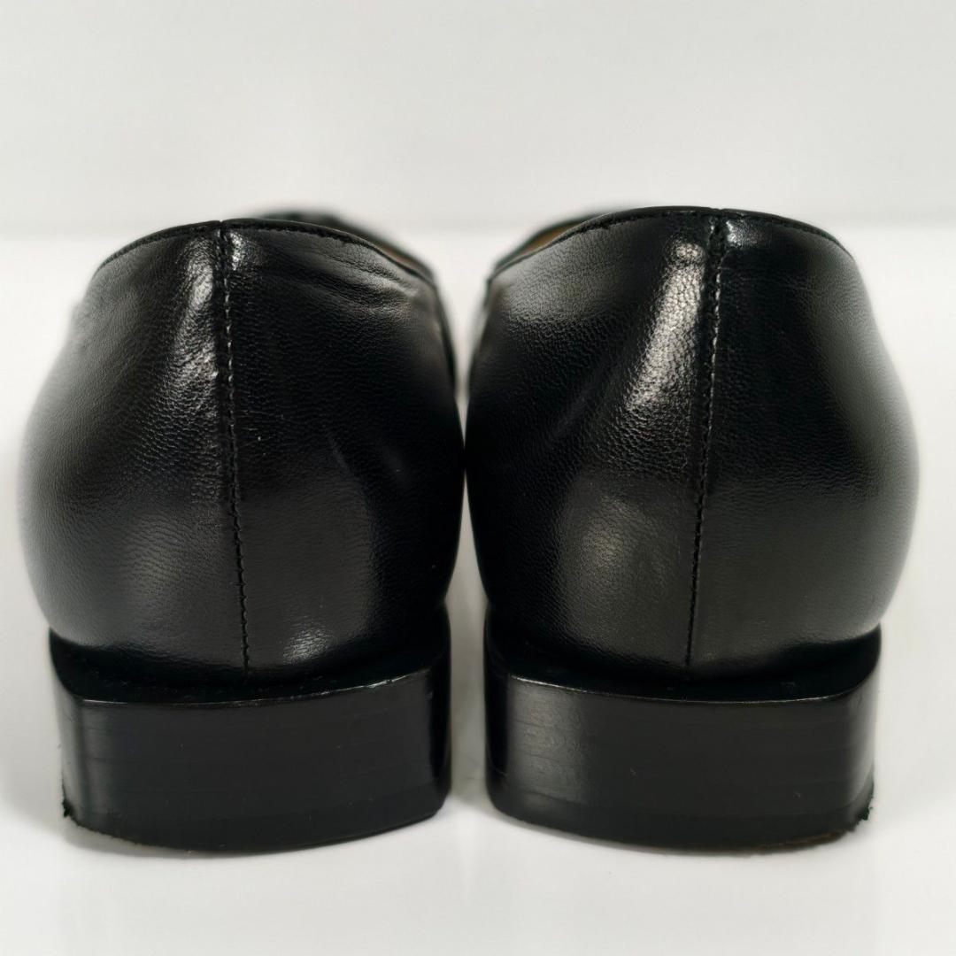 【美品】CHANEL シャネル パンプス レザー ココマーク ブラック 23cm