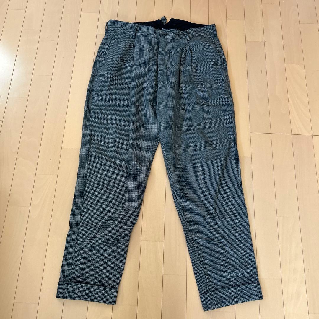 チェック柄 スラックス