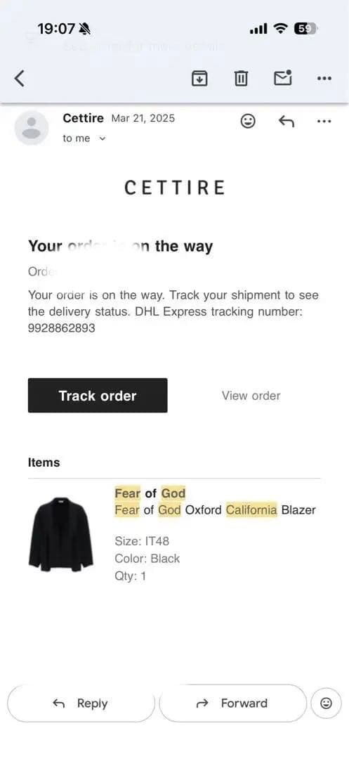 FEAR OF GOD ブラック ジャケット　CALIFORNIA BLAZER