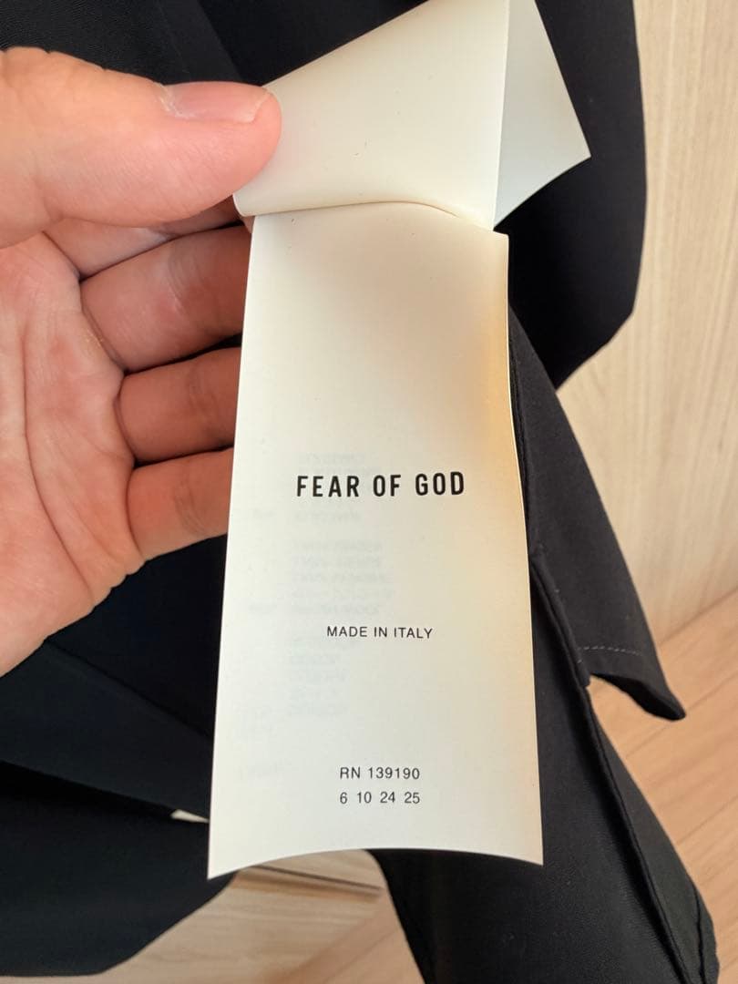 FEAR OF GOD ブラック ジャケット　CALIFORNIA BLAZER