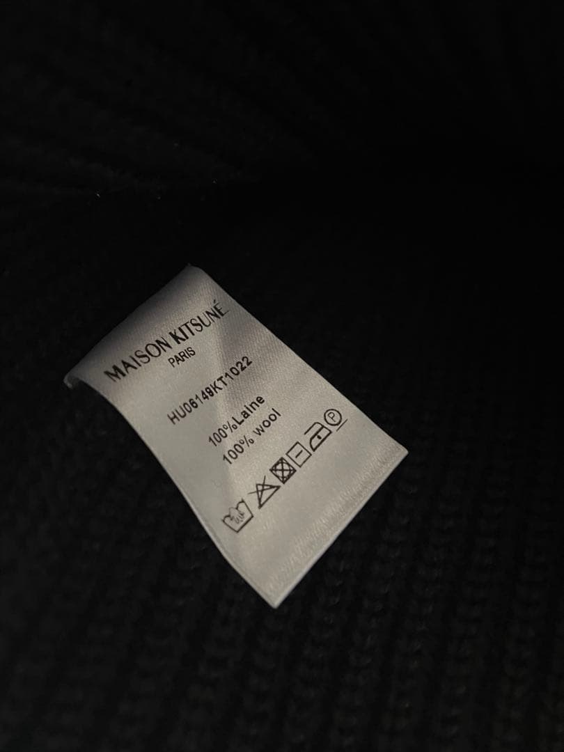 MAISON KITSUNÉ ブラックフォックスヘッドビーニー