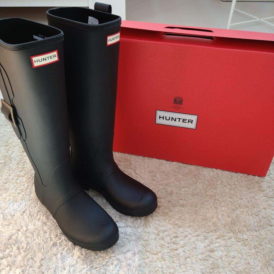 HUNTER W ORG TALL EXAG BKL ブラック 6UK 25cm