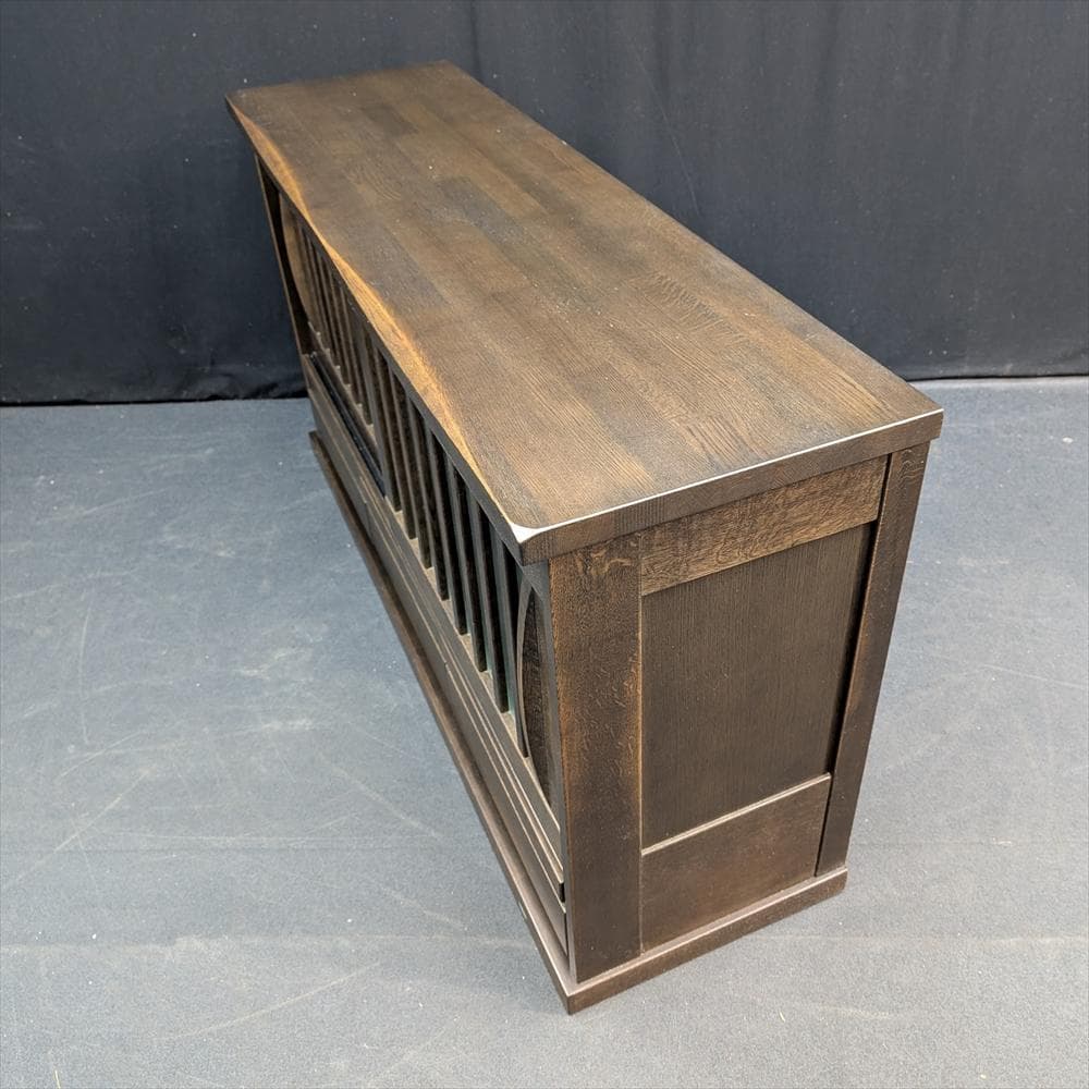 美品　イバタインテリア　オーク　無垢　サイドボード　キャビネット　飾り棚　引き戸