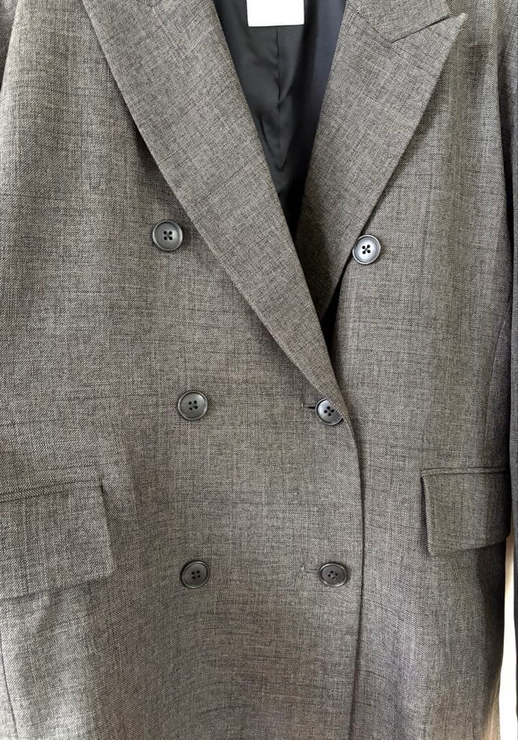 北欧、暮らしの道具店　大人のためのダブルジャケット / オリーブブラウン