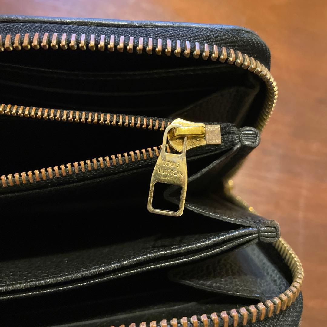 ルイヴィトン アンプラント ジッピーウォレット ノワール