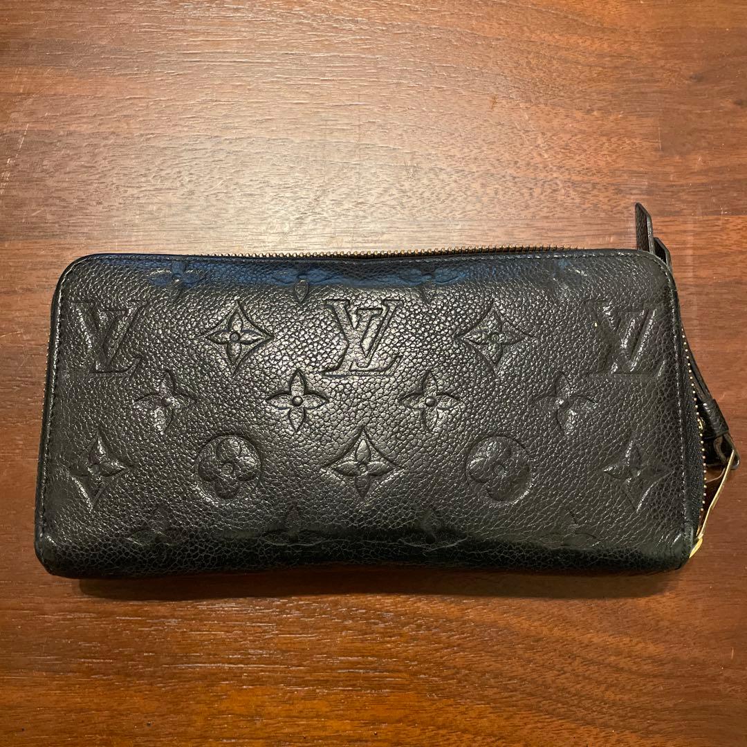 ルイヴィトン アンプラント ジッピーウォレット ノワール