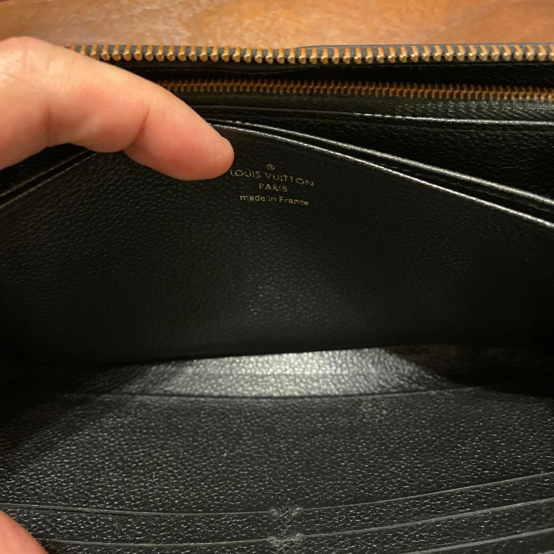 ルイヴィトン アンプラント ジッピーウォレット ノワール