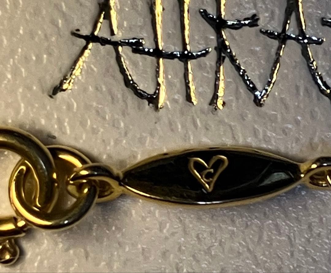 【証明書箱あり】【美品】AHKAHバタフライパヴェネックレス18KYG