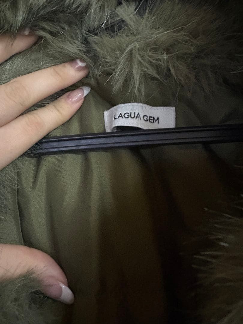 POCKET POINT FAUX FUR コート