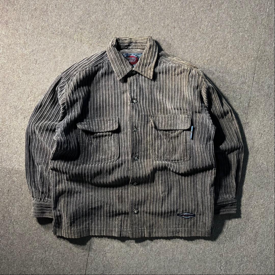 90s OLD VANS コーデュロイ ジャケット ボックスカット シャツ 長袖