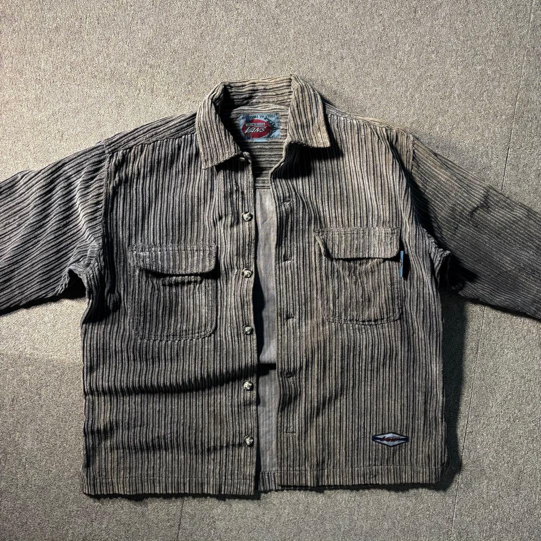 90s OLD VANS コーデュロイ ジャケット ボックスカット シャツ 長袖