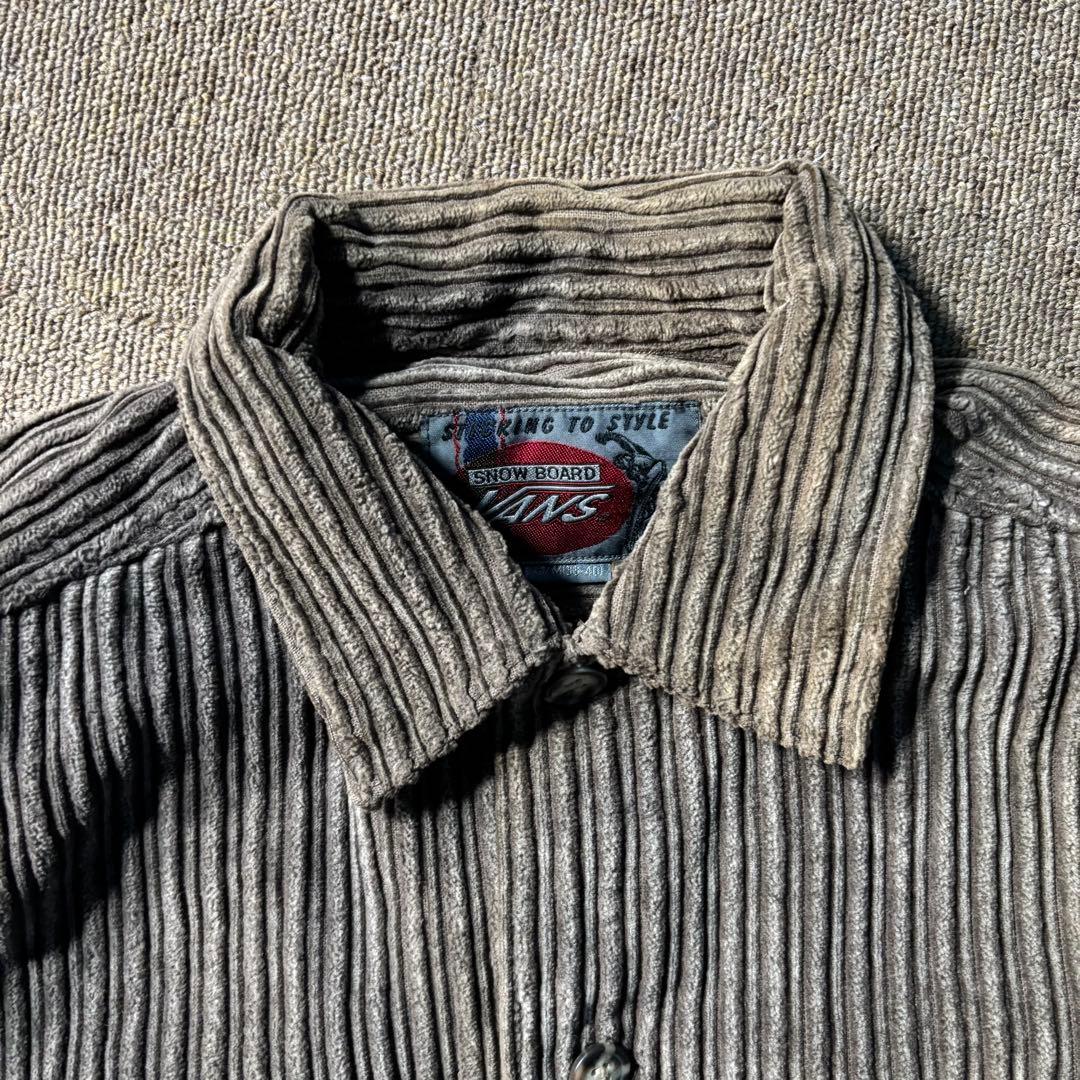 90s OLD VANS コーデュロイ ジャケット ボックスカット シャツ 長袖