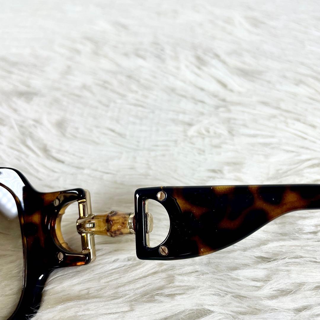 極美品　GUCCI　GG2969　ホースビット　バンブー　べっ甲柄フレーム