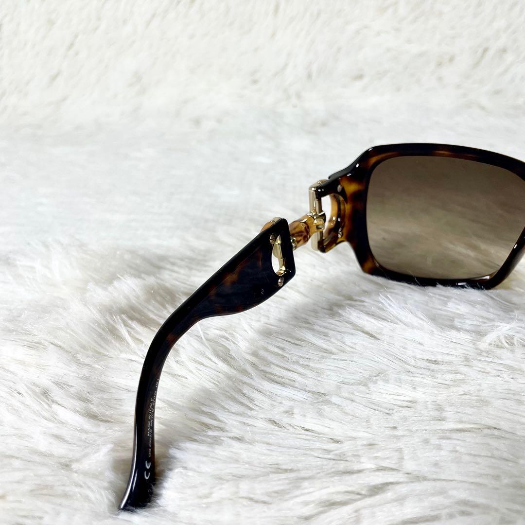 極美品　GUCCI　GG2969　ホースビット　バンブー　べっ甲柄フレーム