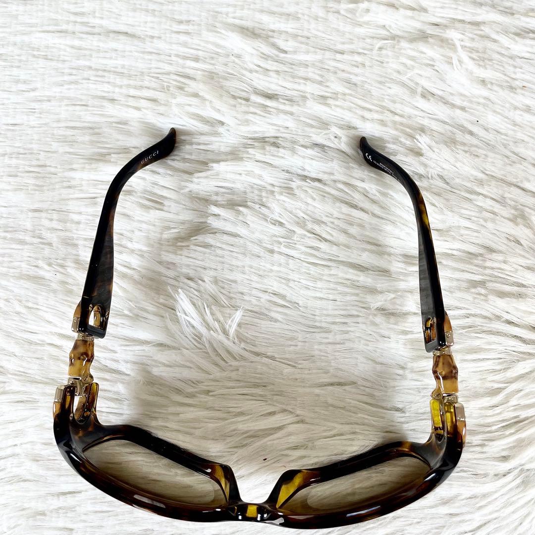 極美品　GUCCI　GG2969　ホースビット　バンブー　べっ甲柄フレーム
