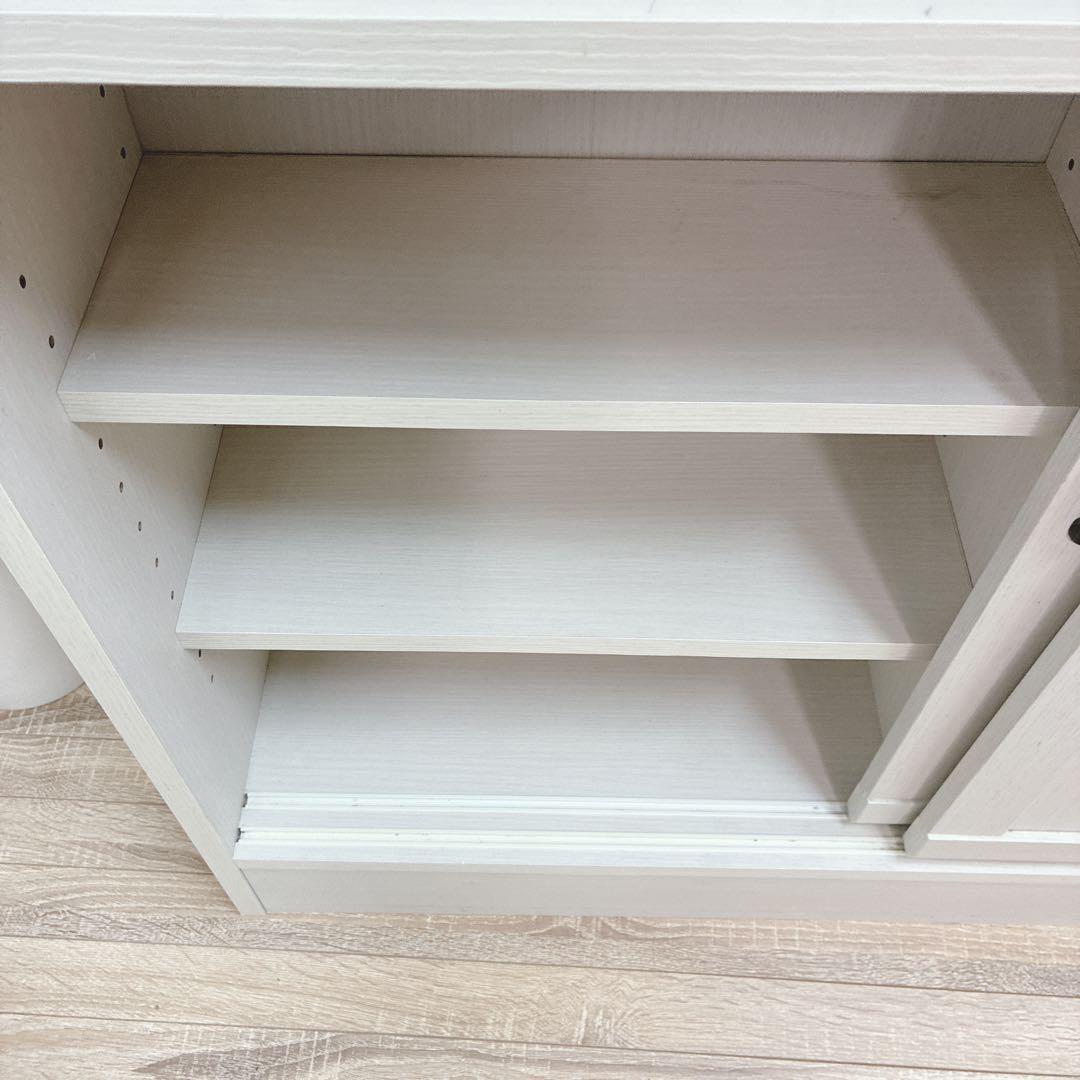 ◇大阪府 神戸市 配達料無料！◇薄型キャビネット◇引き戸◇収納◇カウンター下収納