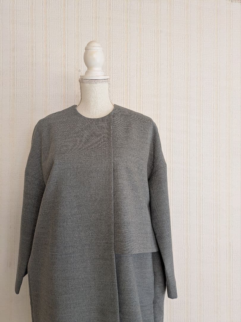 ENFOLD ウールアシンメトリーワンピース