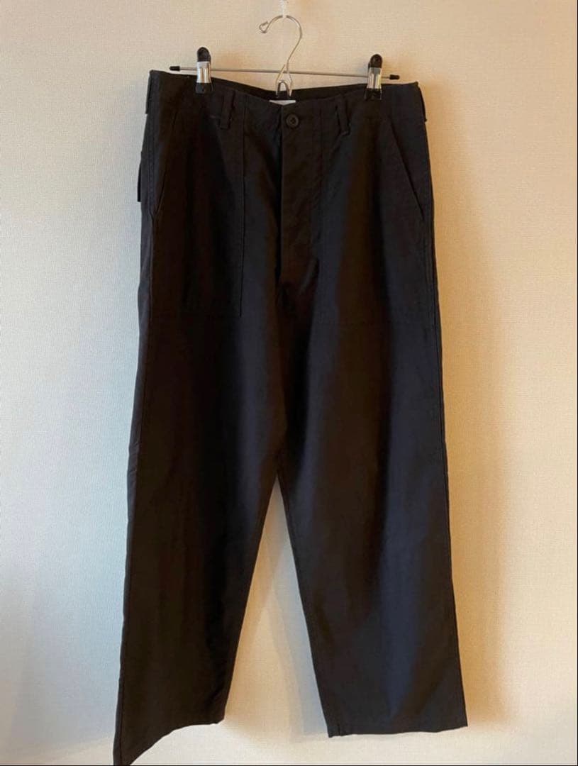 CIOTA　スビンコットンムラ糸バックサテンベイカーパンツ