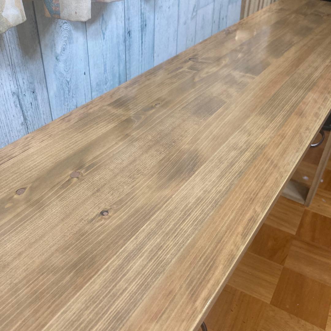 机 テーブル カウンター 幅180cm ヒノキの集成材