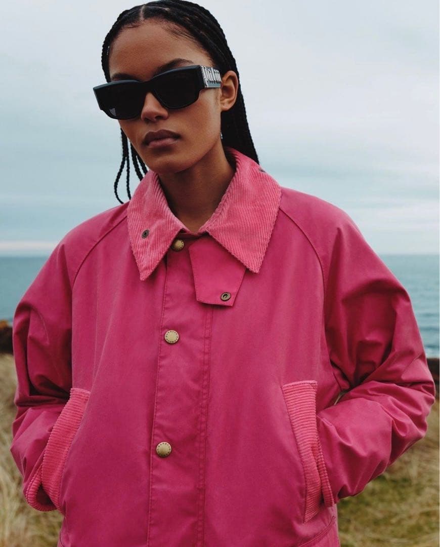 バブアー パームエンジェル　コラボ　ピンク ビデイル　ジャケット　メンズ　 L