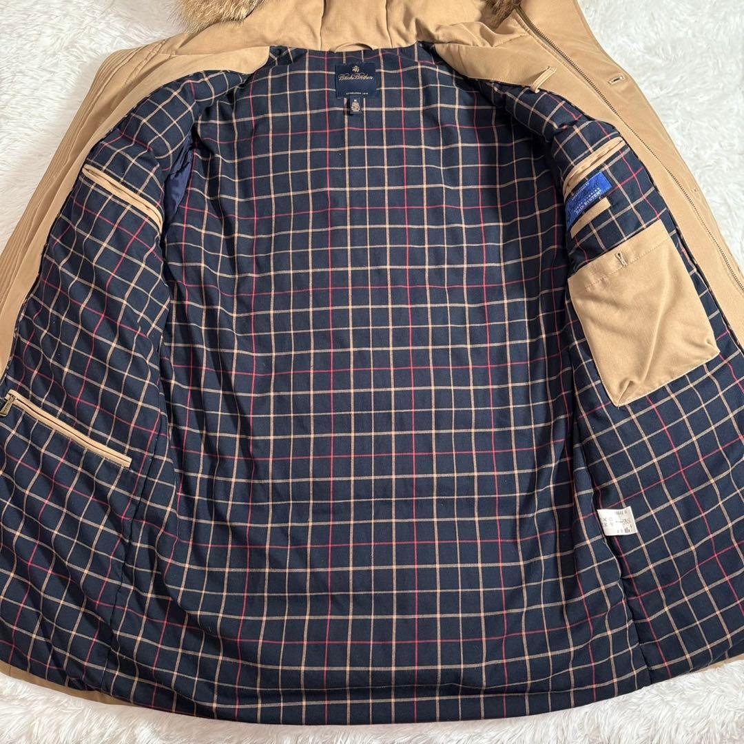 ブルックスブラザーズ ロロピアーナ ダウンコート コヨーテファー